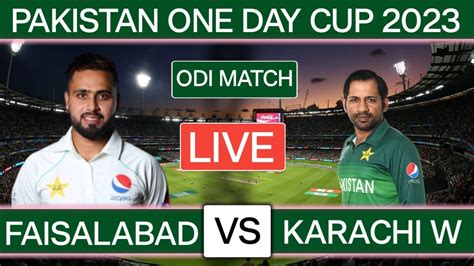 karachi vs faisalabad live score