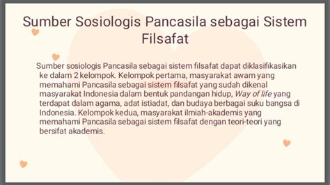 karakteristik sumber sosiologis pancasila