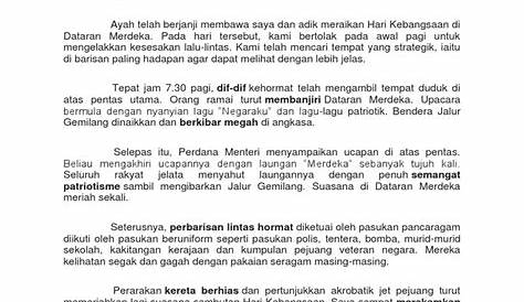 Contoh Karangan Catatan Sambutan Hari Kemerdekaan Di Sekolah