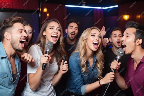 karaoke crowd having fun