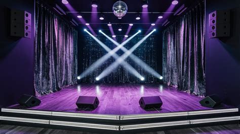 karaoke stage setting