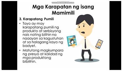 Health Week 5 and 6 Karapatan ng Mamimili - YouTube