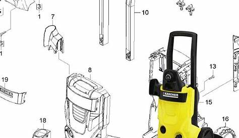 Karcher K4 Parts Manual .80 MD EU (1.950200.0) Pressure Washer Housing