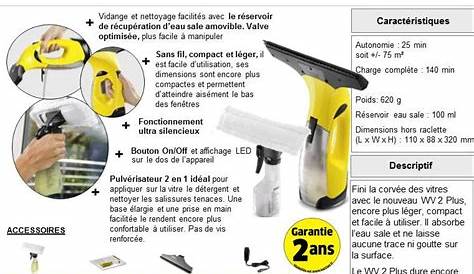 Karcher Pour Vitre Mode Demploi Nettoyeur Wv 50 Plus