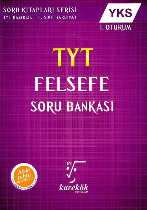 TYT Felsefe Soru Bankası Karekök Yayınları
