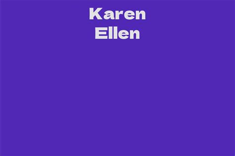 Karen Ellen: Unveiling the Secrets Behind Her惊人成功