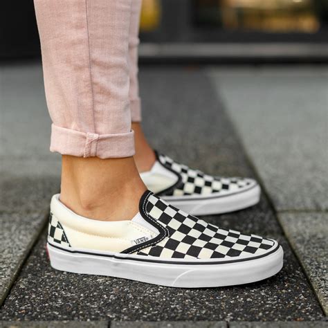 Vans Old Skool Platform Sneaker Damen schwarz/weiß/kariert im Online