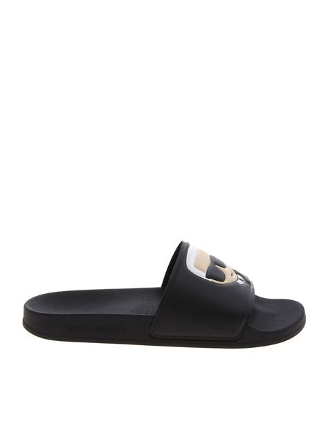 karl lagerfeld black sandals