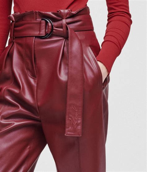 karl lagerfeld faux leather pants