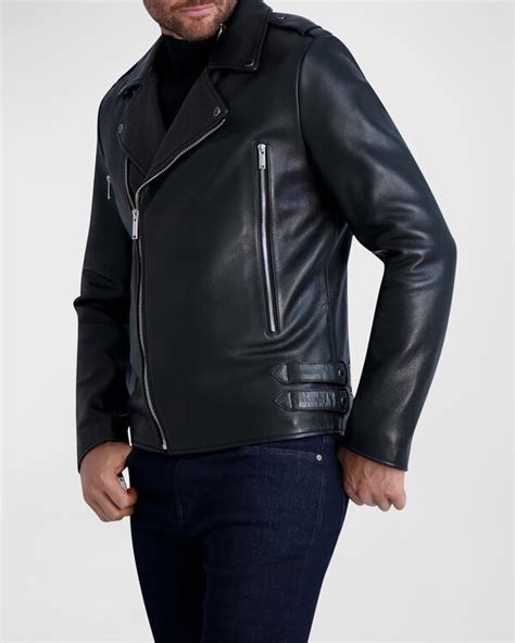 karl lagerfeld paris men's leather jacket