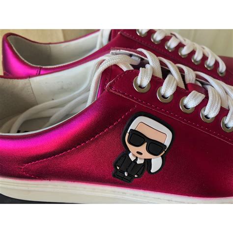 karl lagerfeld pink sneakers