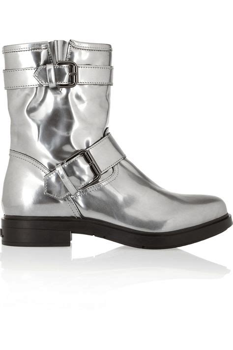 karl lagerfeld silver boots