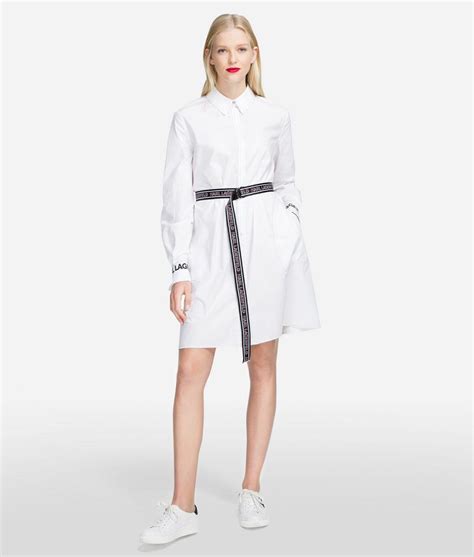 karl lagerfeld white shirt dress