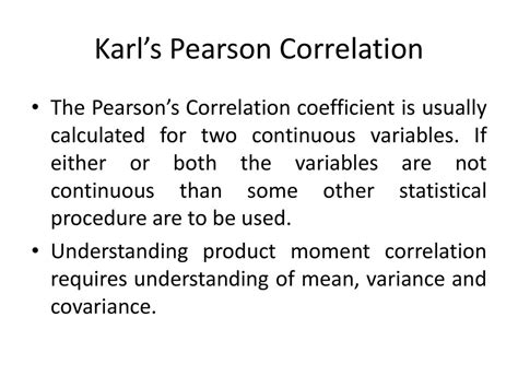 karl pearson coefficient of correlation meaning