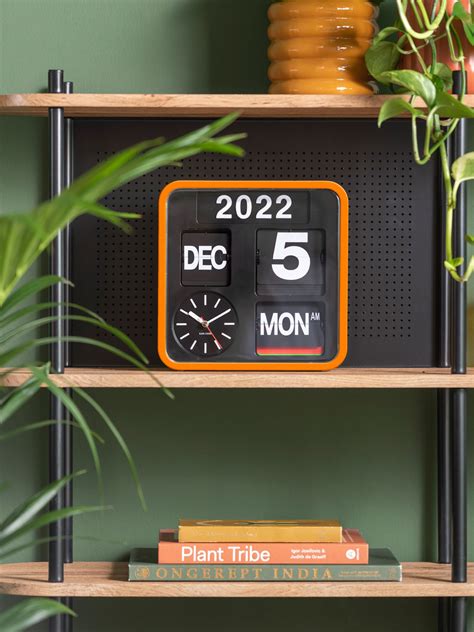 Karlsson Flip Wall Clock Orange