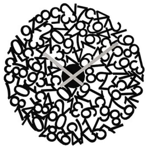 Karlsson Mixed Numbers Wall Clock