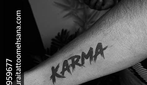 Karma Tattoo Design On Hand Old School Inspiration Inkstinct Classy s,