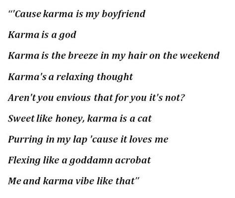 karma is my boyfriend taylor swift song