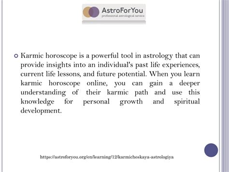 Karmic Horoscope