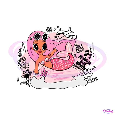 karol g mermaid cartoon