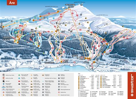 Åreスキーリゾート ガイド、ロケーションマップ及びÅre スキー休暇の宿泊施設