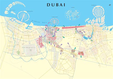 Karta över Dubai hypocriteunicorn