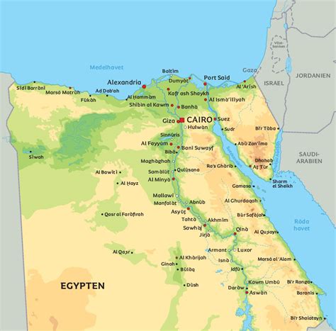 Political Map of Egypt Nations Online Project