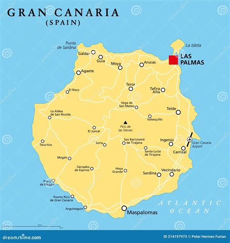 "Karta över Gran Canaria" av Bengt Hultqvist Mostphotos
