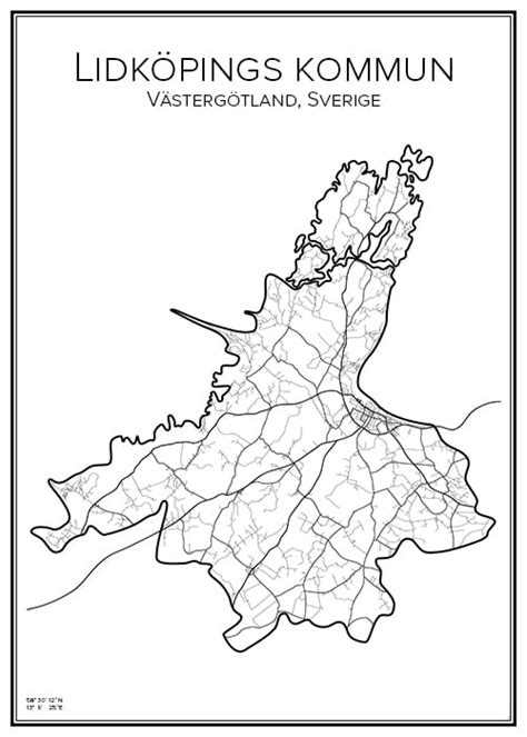 Karta Lidköpings Kommun Karta 2020