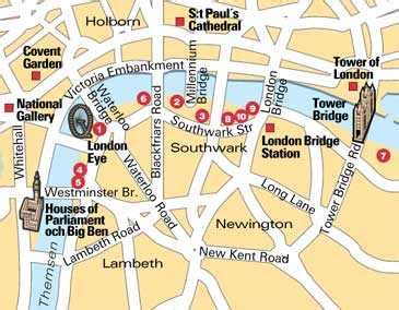 Sevärdheter London Karta Karta