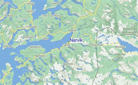 Karta över Narvik Karta Mellersta