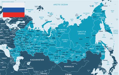 Karta Över Ryssland och fler bilder på Ryssland