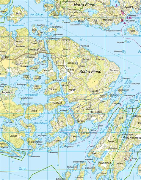 St Annas Skärgård Karta Karta östkusten