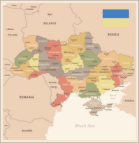 Karta över Ukraina ℹ️ 2022