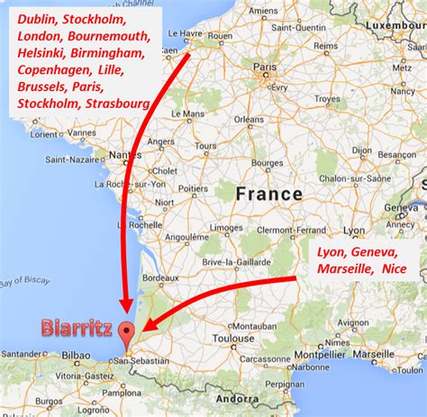 Biarritz Mapa Mapa