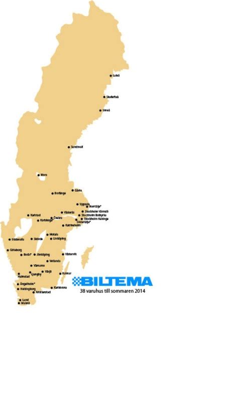 Biltema Sverige Karta Karta 2020