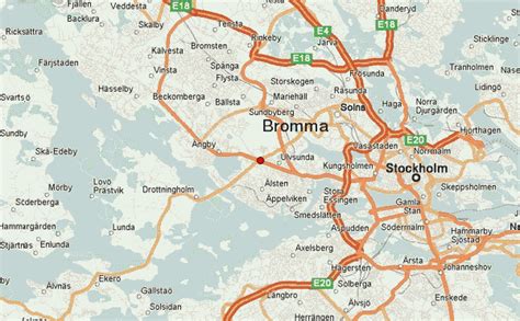 Karta "Bromma ka" år 1954 Stockholmskällan