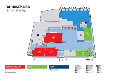 Stockholm StockholmBromma (BMA) Airport Terminal Map Overview