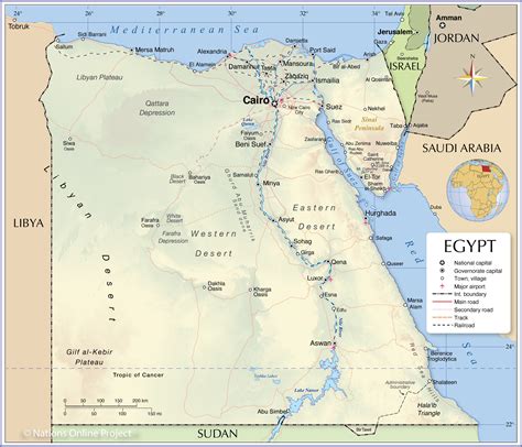 Political Map of Egypt