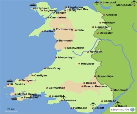 Wales Vs England Map