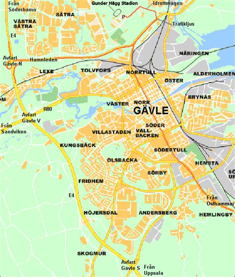 Karta Gävle City Karta 2020