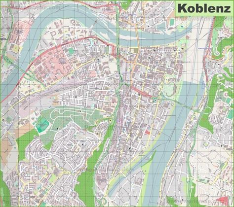 City maps Koblenz