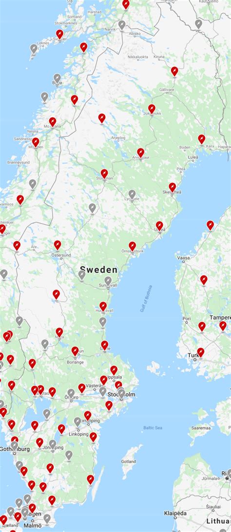 google maps europe Map of Sweden Cities Pictures
