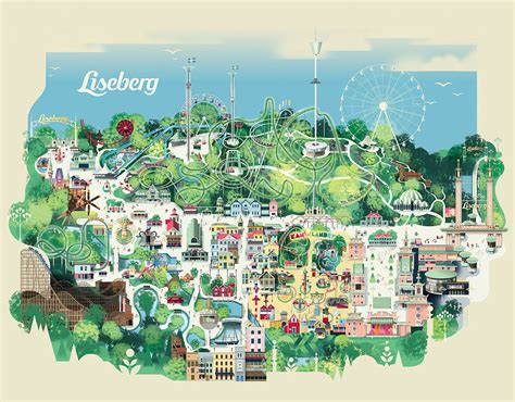 Liseberg Finding your way around Theme park map, Amusement park
