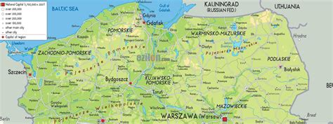 Karta Polen Se till exempel huvudstaden Warszawa