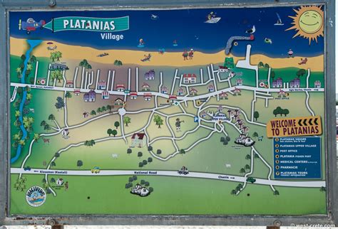 La ville de Platanias (Plataniás) en Crète