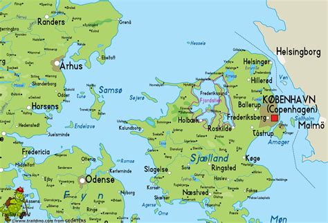 Sjaelland Denmark Map
