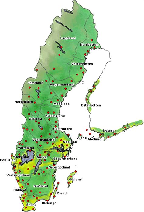 Skidorter Karta Sverige Karta 2020