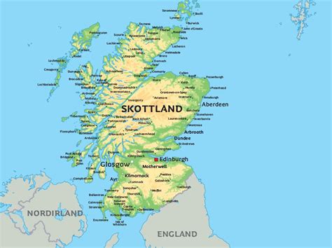Karta Över England Och Skottland Europa Karta