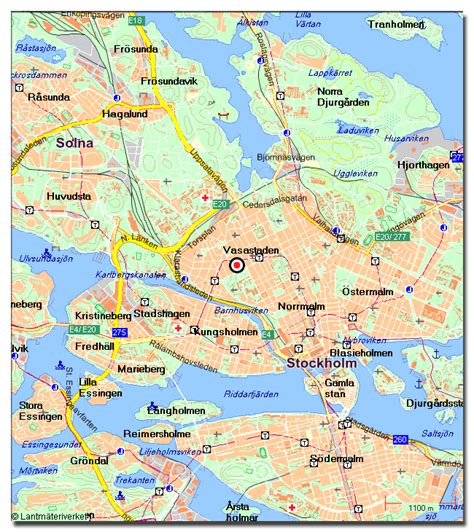 Karta över Solna Kommun bild Karta över Sverige, Geografisk, Fysisk